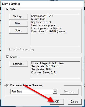 best compressor 3 settings for web video using mac
